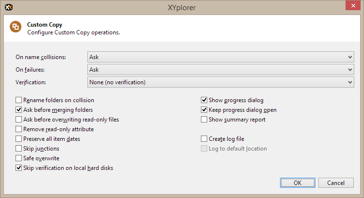 自定义复制配置