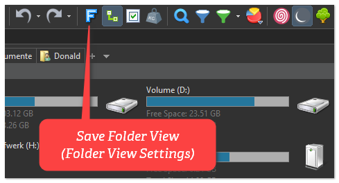 保存文件夹视图