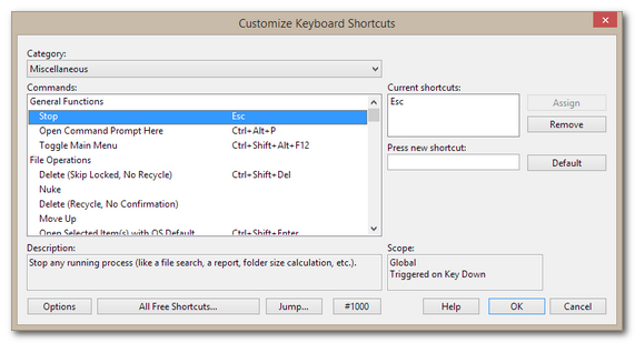 自定义键盘快捷键
